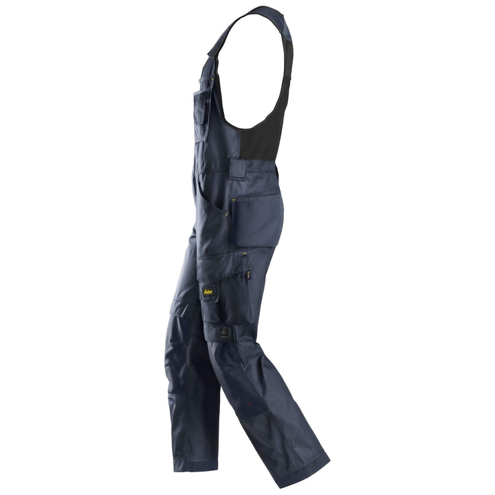 Snickers 0312 Craftsmen One piece Trousers DuraTwill Navy Navy left #colour_navy-navy