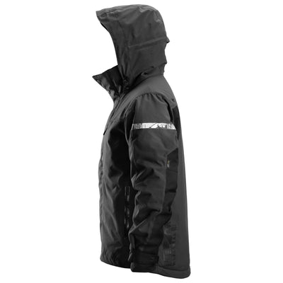 Snickers 1102 AllroundWork Waterproof 37.5 Insulated Jacket Black Black left #colour_black-black