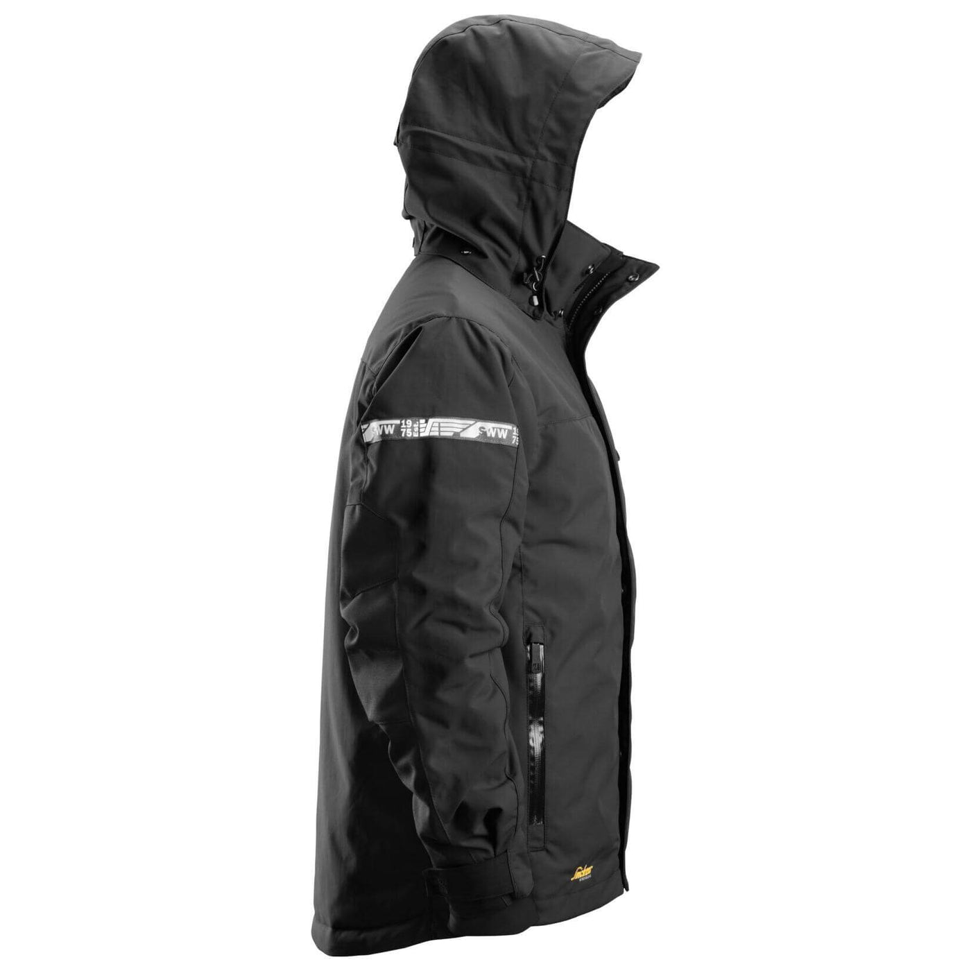 Snickers 1102 AllroundWork Waterproof 37.5 Insulated Jacket Black Black right #colour_black-black