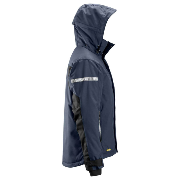 Snickers 1102 AllroundWork Waterproof 37.5 Insulated Jacket Navy Black right #colour_navy-black