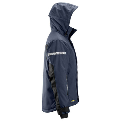 Snickers 1102 AllroundWork Waterproof 37.5 Insulated Jacket Navy Black right #colour_navy-black