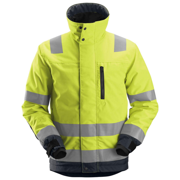 Snickers 1130 Hi Vis 37.5 Insulated Jacket Class 3 Hi Vis Yellow Steel Grey Main #colour_hi-vis-yellow-steel-grey