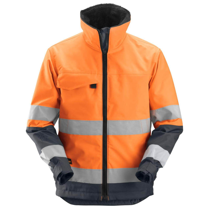 Snickers 1138 Core Hi Vis Insulated Jacket Class 3 Hi Vis Orange Steel Grey Main #colour_hi-vis-orange-steel-grey