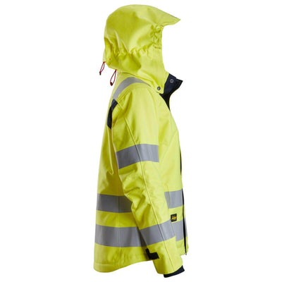 Snickers 1167 ProtecWork Womens Hi Vis Insulated Jacket Class 3 Hi Vis Yellow Navy Blue right #colour_hi-vis-yellow-navy-blue