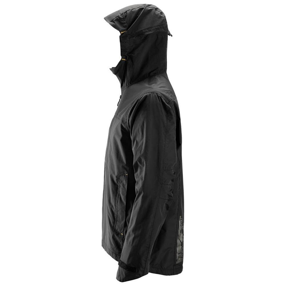 Snickers 1303 AllroundWork Waterproof Shell Jacket Black left #colour_black