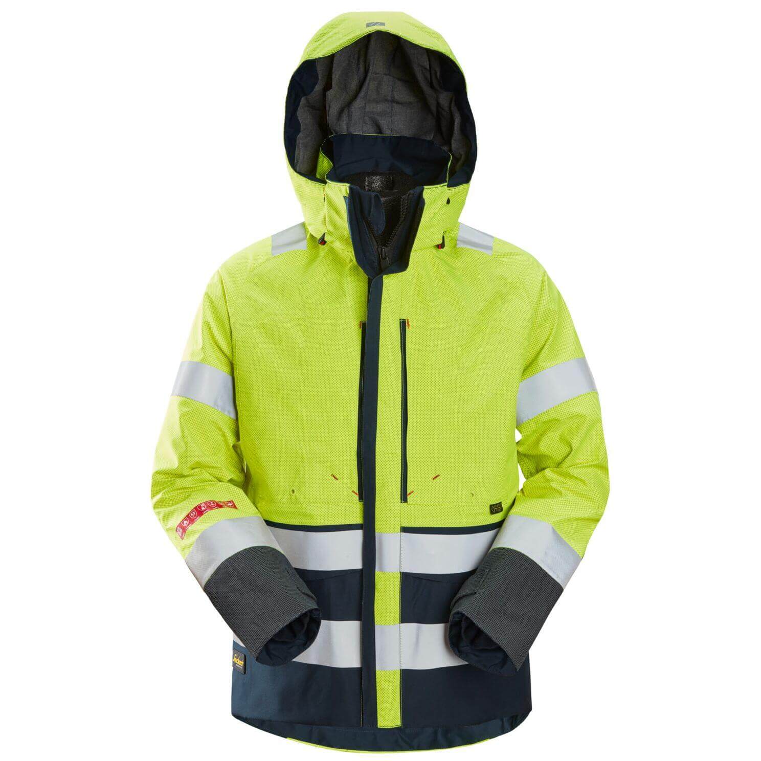 Snickers 1668 ProtecWork Hi Vis GORE-TEX Jacket, Class 3