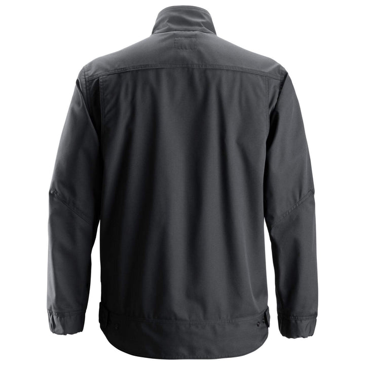 Snickers 1673 Service Jacket Steel Grey back #colour_steel-grey