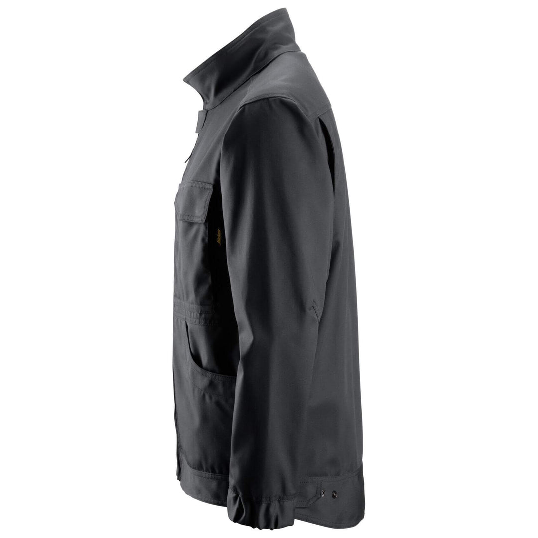 Snickers 1673 Service Jacket Steel Grey left #colour_steel-grey