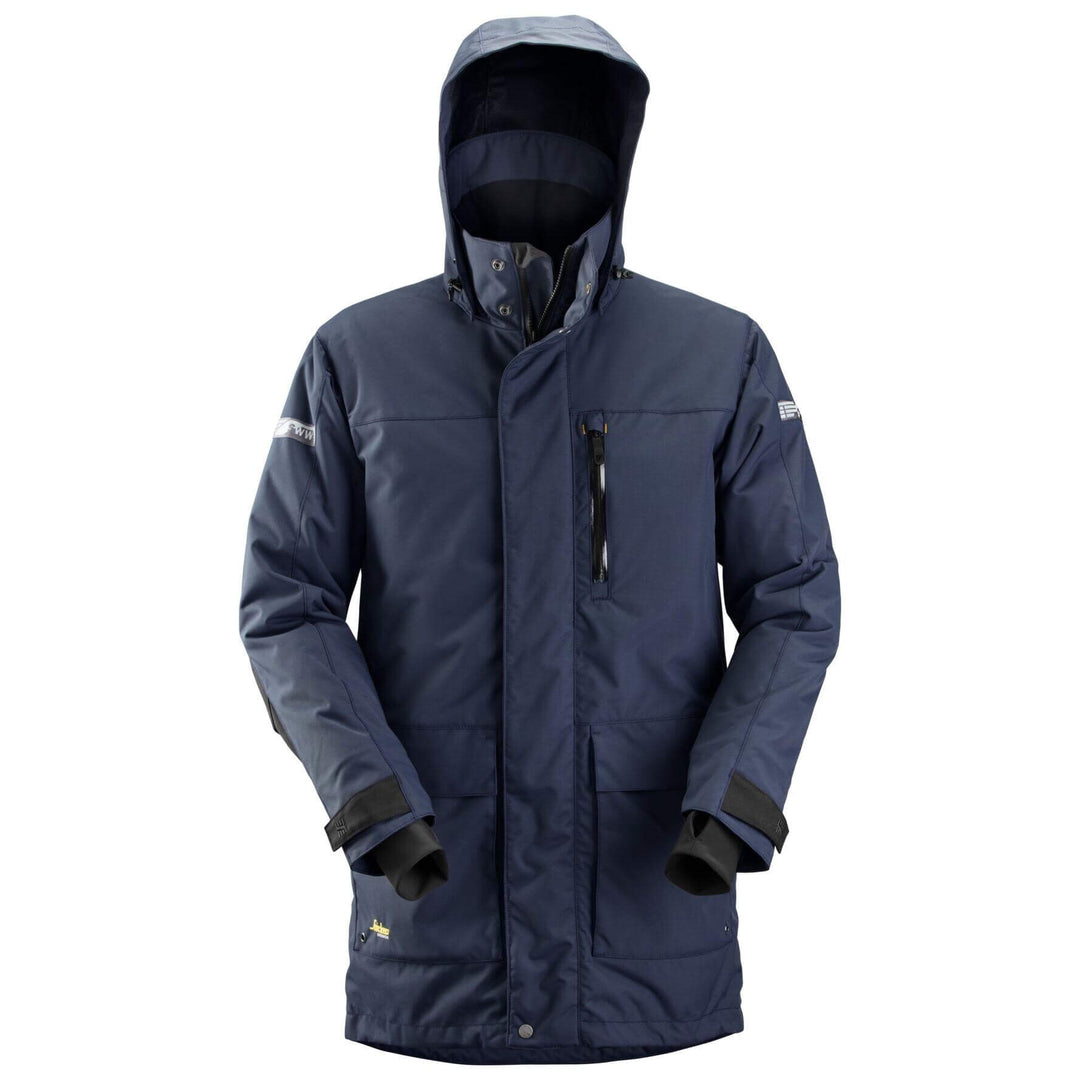 Snickers 1800 AllroundWork Waterproof 37.5 Insulated Parka Jacket Navy Black Main #colour_navy-black