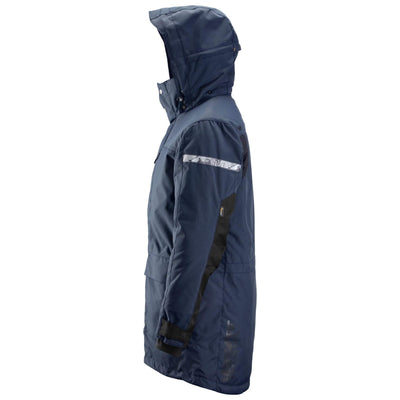 Snickers 1800 AllroundWork Waterproof 37.5 Insulated Parka Jacket Navy Black left #colour_navy-black