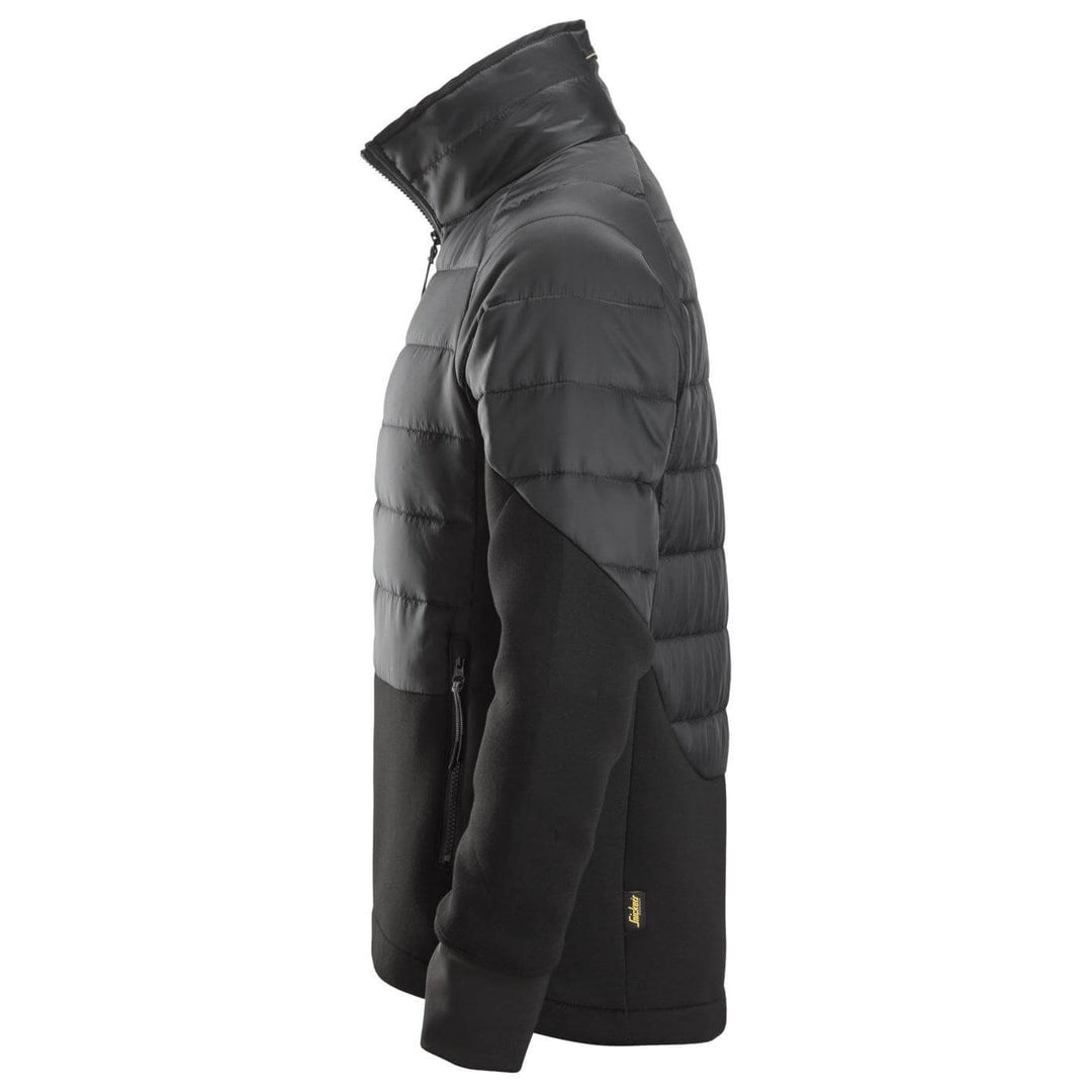 Snickers 1902 FlexiWork Hybrid Jacket Black Black left #colour_black-black