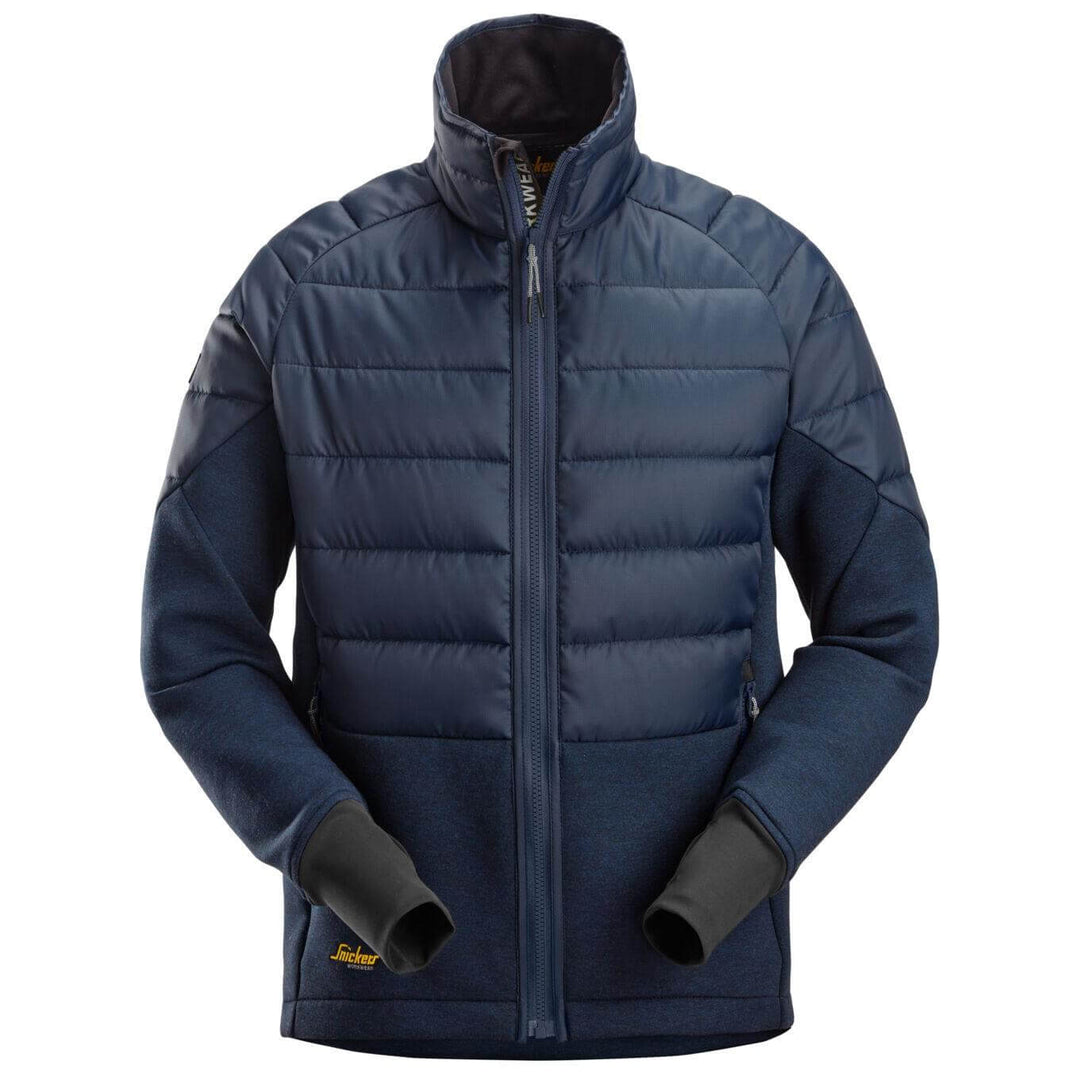 Snickers 1902 FlexiWork Hybrid Jacket Navy Dark Navy Melange Main #colour_navy-dark-navy-melange