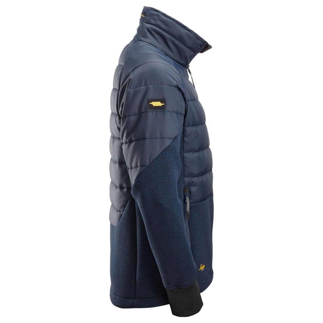 Snickers 1902 FlexiWork Hybrid Jacket Navy Dark Navy Melange right #colour_navy-dark-navy-melange