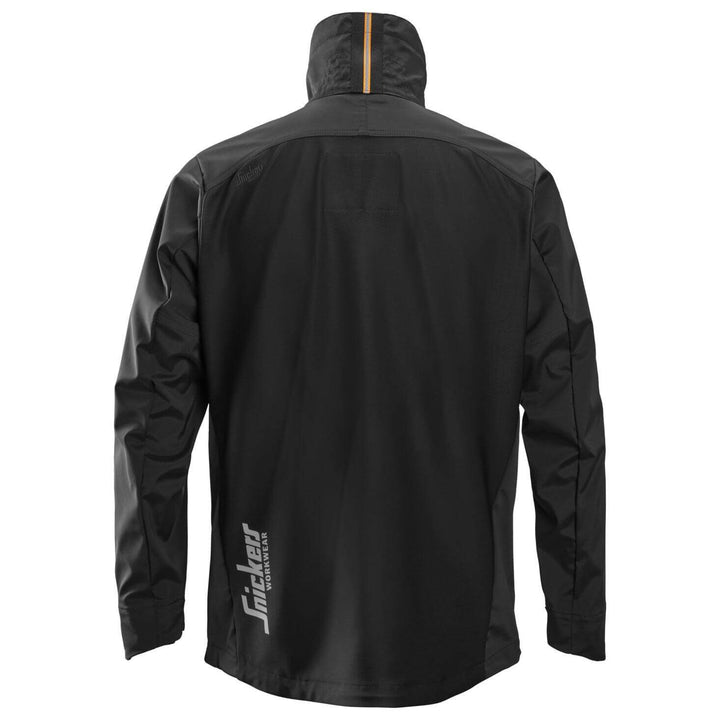 Snickers 1915 AllroundWork GORE Windstopper Jacket Black Black back #colour_black-black