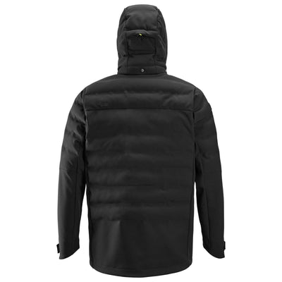 Snickers 1950 Windproof Quilted Jacket Black back #colour_black