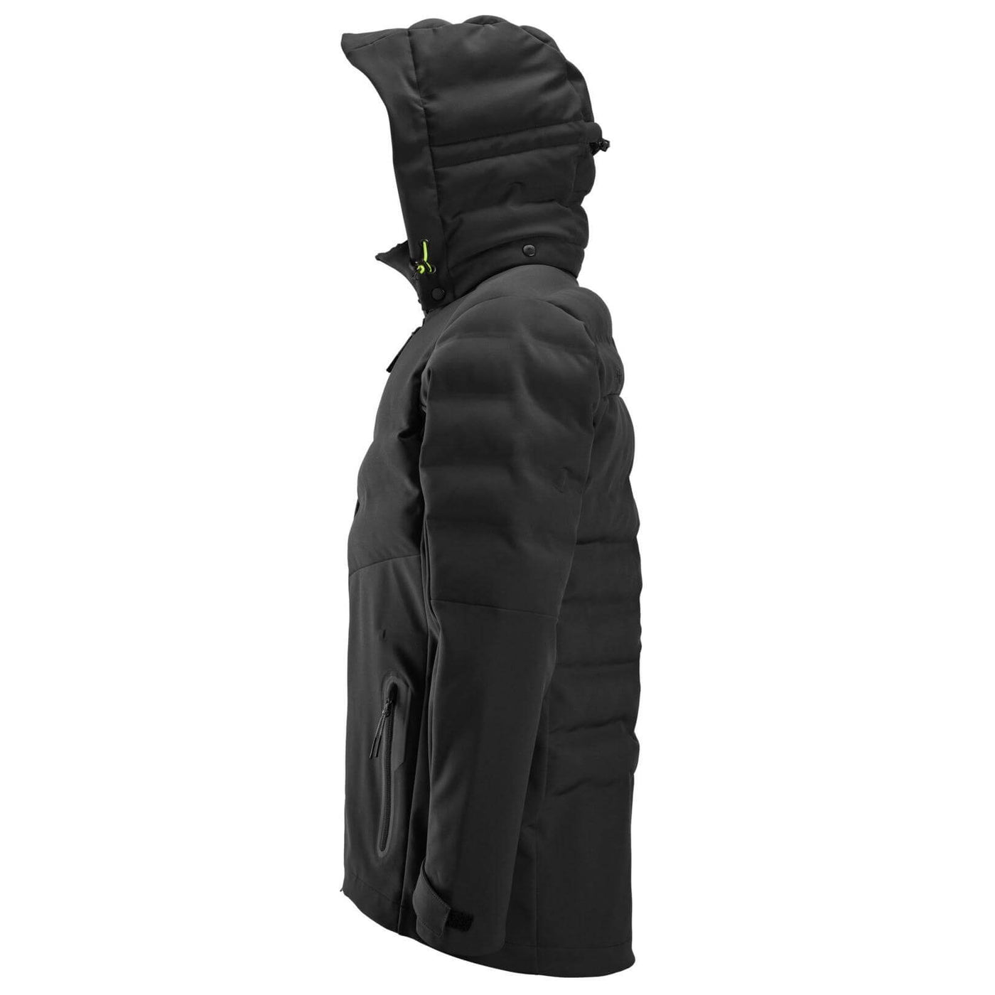 Snickers 1950 Windproof Quilted Jacket Black left #colour_black