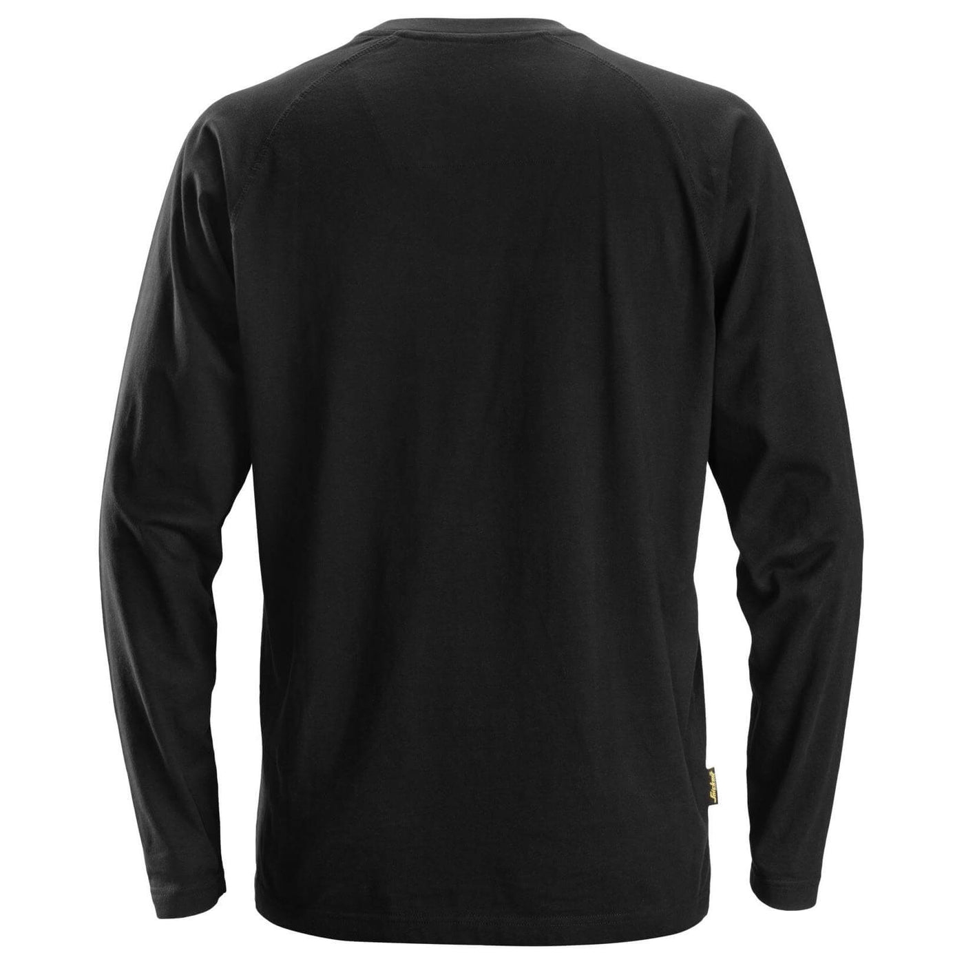 Snickers 2410 AllroundWork Lightweight Long Sleeve T Shirt Black back #colour_black