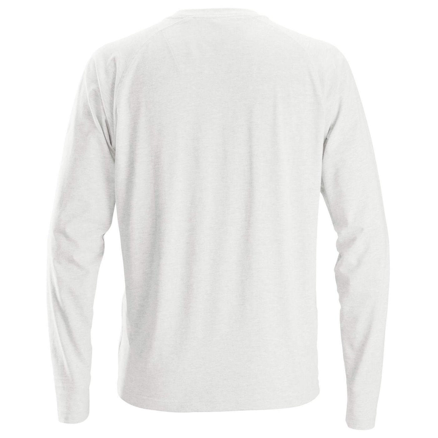 Snickers 2410 AllroundWork Lightweight Long Sleeve T Shirt White back #colour_white