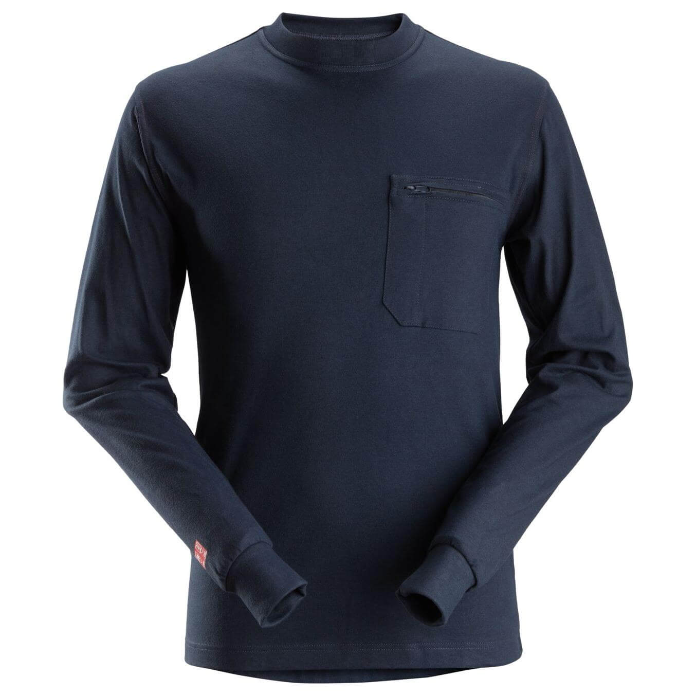Snickers 2460 ProtecWork Flame Retardant Long Sleeve T Shirt Navy 3832973 #colour_navy