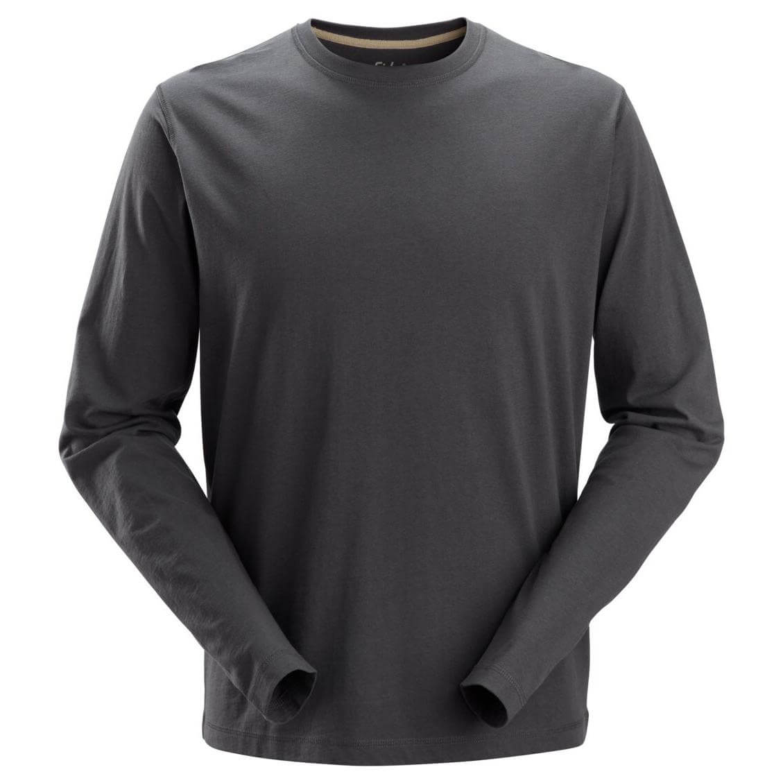 Snickers 2496 Long Sleeve T Shirt Steel Grey Main #colour_steel-grey