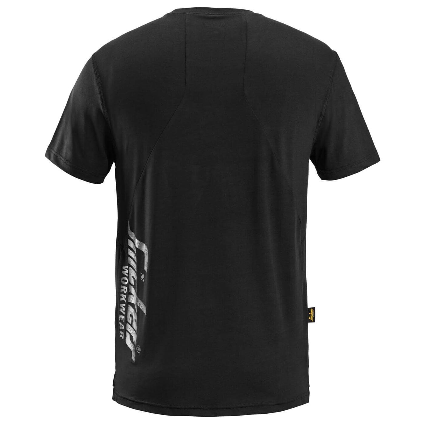 Snickers 2511 LiteWork Lightweight T Shirt Black back #colour_black