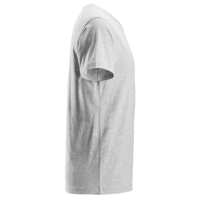 Snickers 2512 V Neck T Shirt Grey Melange right #colour_grey-melange
