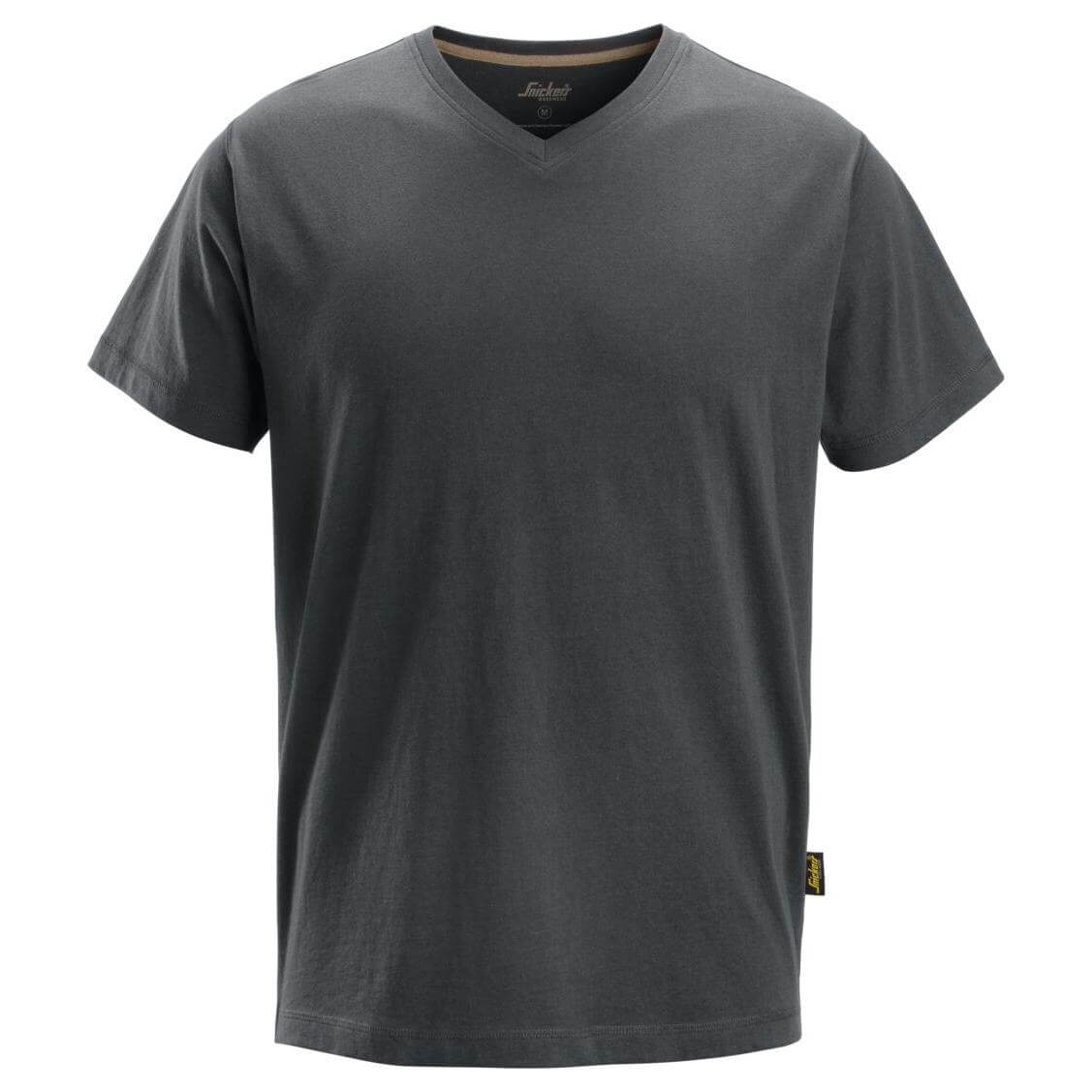 Snickers 2512 V Neck T Shirt Steel Grey Main #colour_steel-grey