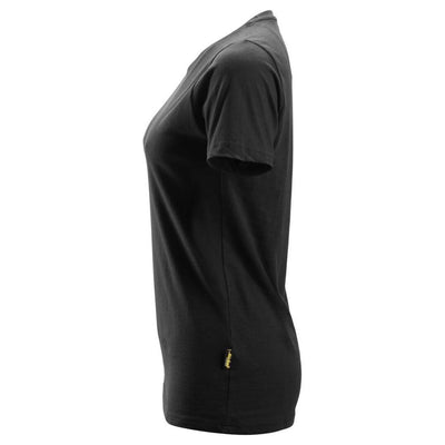 Snickers 2516 Womens T Shirt Black left #colour_black