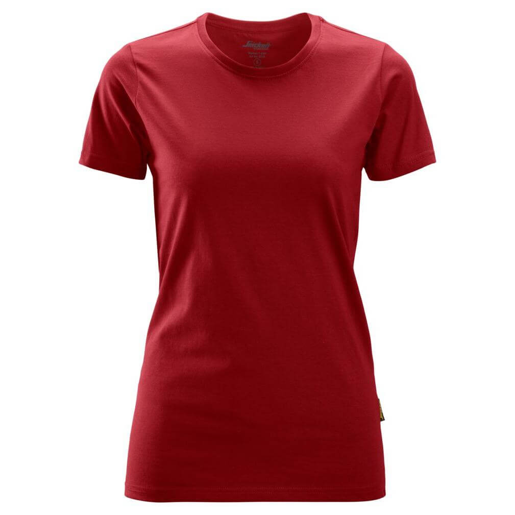 Snickers 2516 Womens T Shirt Chili Red Main #colour_chili-red