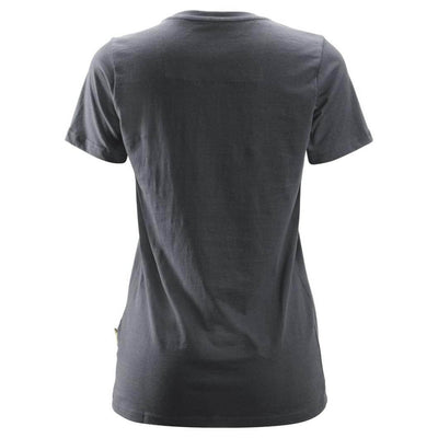 Snickers 2516 Womens T Shirt Steel Grey back #colour_steel-grey