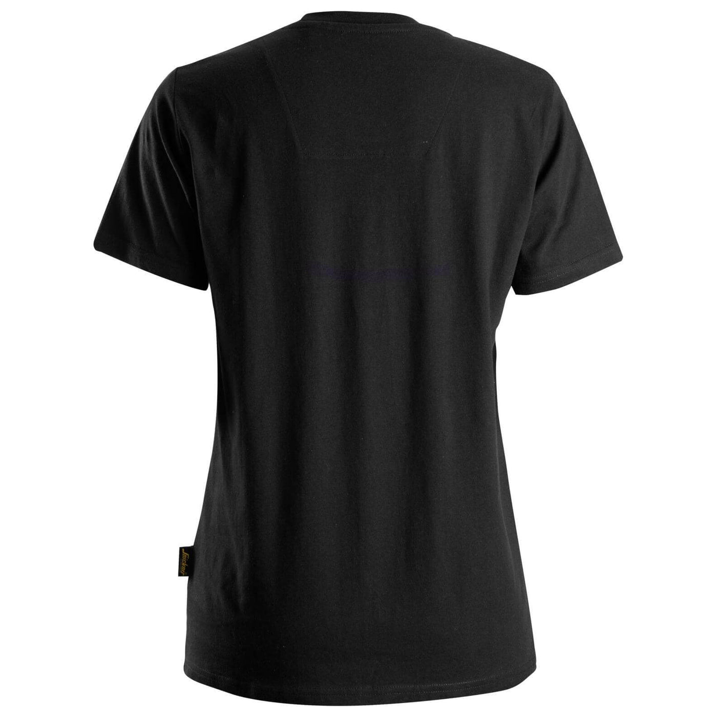 Snickers 2517 AllroundWork Womens T Shirt Organic Cotton Black back #colour_black