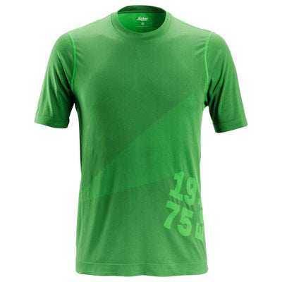 Snickers 2519 FlexiWork 37.5 Tech Short Sleeve T Shirt Apple Green Main #colour_apple-green
