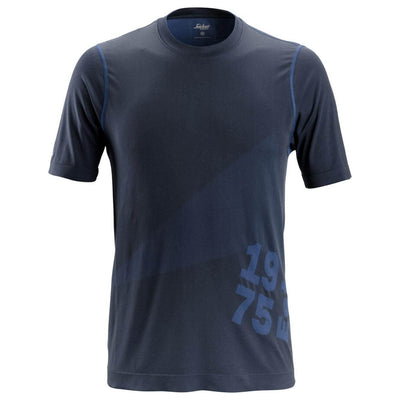 Snickers 2519 FlexiWork 37.5 Tech Short Sleeve T Shirt Navy 3058673 #colour_navy