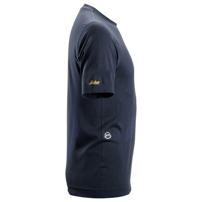 Snickers 2519 FlexiWork 37.5 Tech Short Sleeve T Shirt Navy right #colour_navy