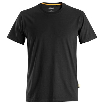 Snickers 2526 AllroundWork T Shirt Organic Cotton Black Main #colour_black