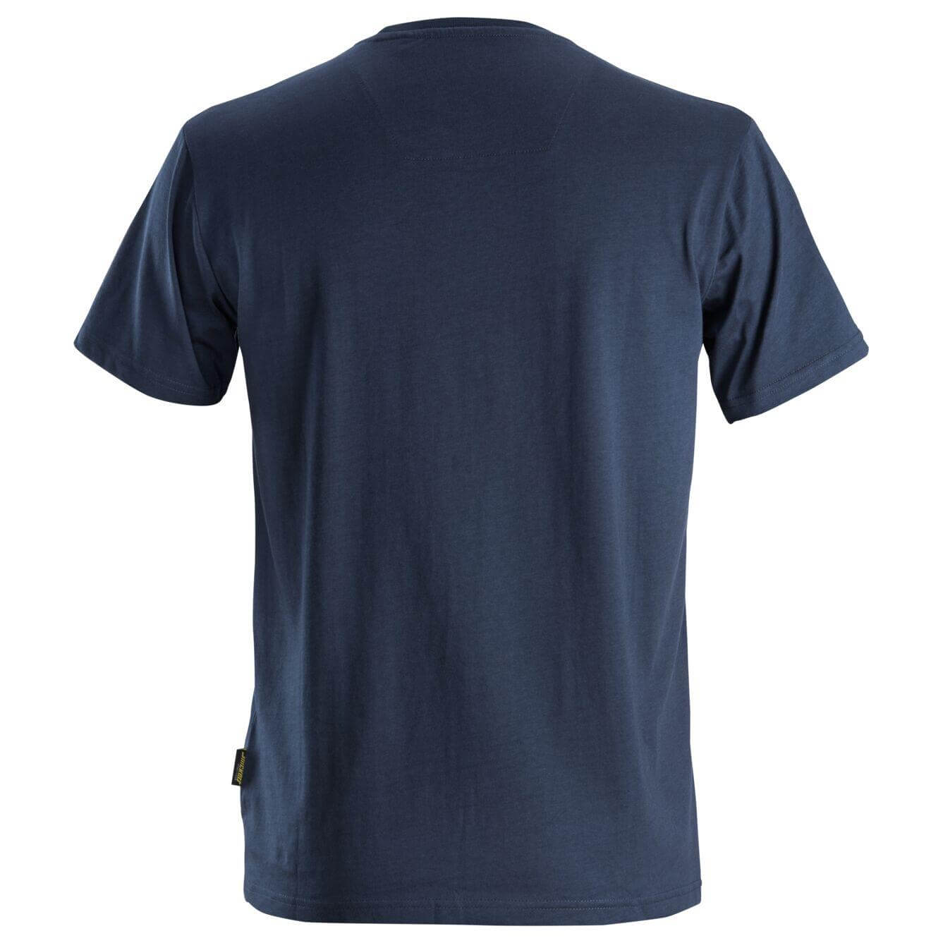 Snickers 2526 AllroundWork T Shirt Organic Cotton Navy back #colour_navy