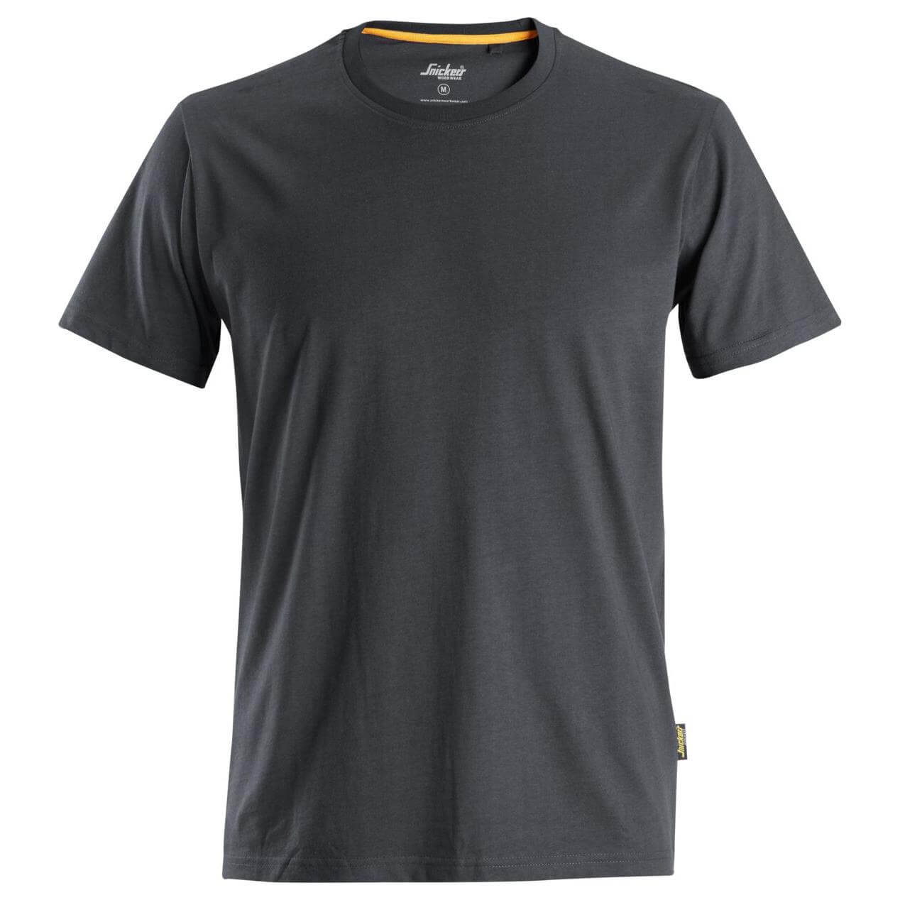 Snickers 2526 AllroundWork T Shirt Organic Cotton Steel Grey Main #colour_steel-grey