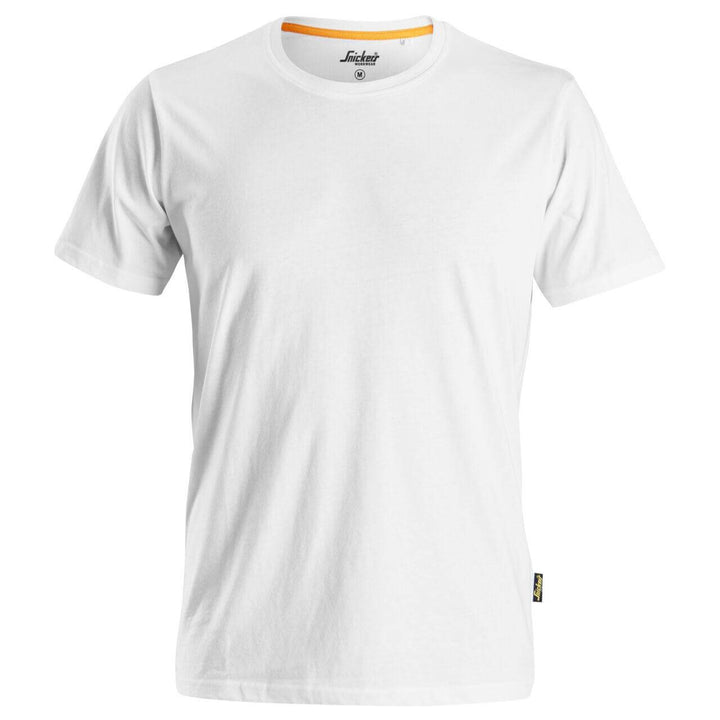 Snickers 2526 AllroundWork T Shirt Organic Cotton White Main #colour_white