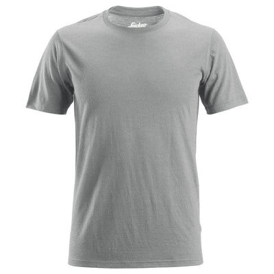 Snickers 2527 AllroundWork Wool T Shirt Grey Melange Main #colour_grey-melange