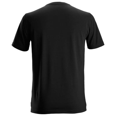 Snickers 2529 T shirt in Soft Stretch 2 Pack Black back #colour_black