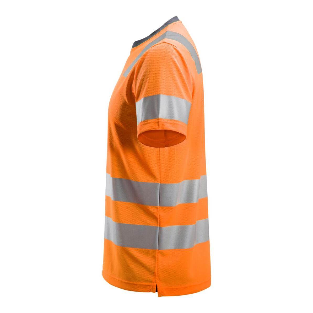 Snickers 2530 Hi Vis T Shirt Class 2 Hi Vis Orange left #colour_hi-vis-orange