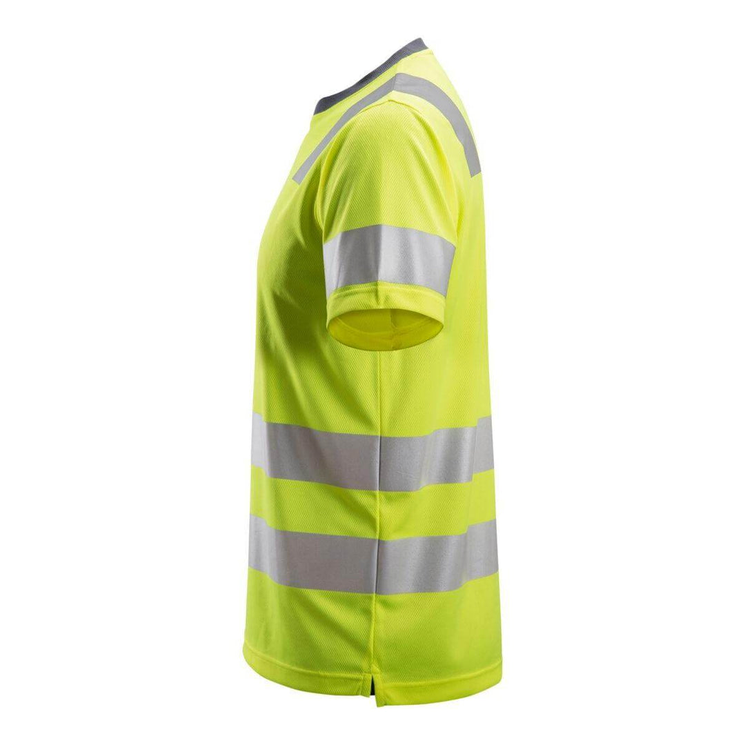 Snickers 2530 Hi Vis T Shirt Class 2 Hi Vis Yellow left #colour_hi-vis-yellow