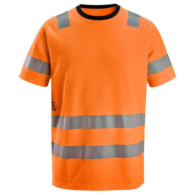 Snickers 2536 Hi Vis T Shirt Class 2 Hi Vis Orange Main #colour_hi-vis-orange