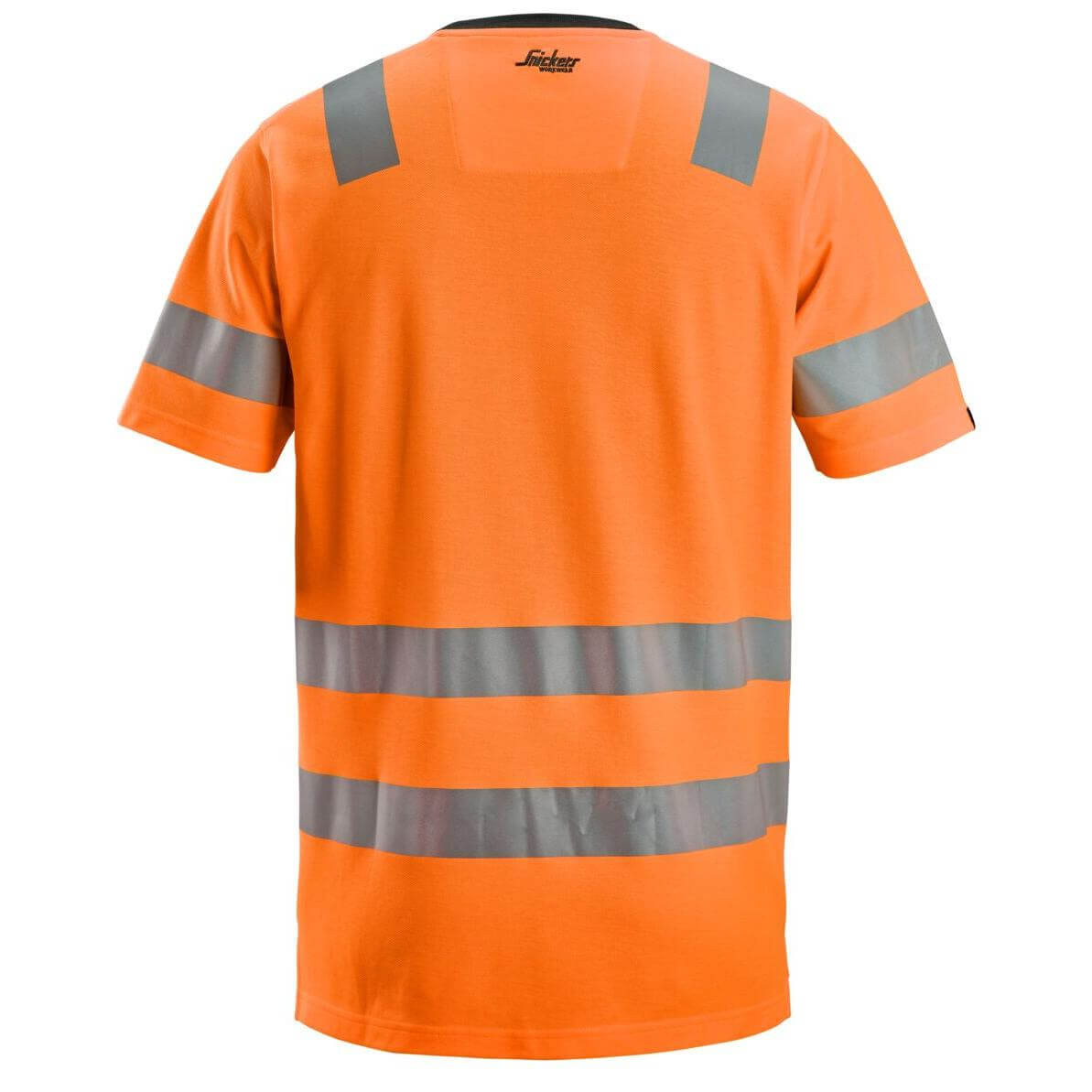 Snickers 2536 Hi Vis T Shirt Class 2 Hi Vis Orange back #colour_hi-vis-orange