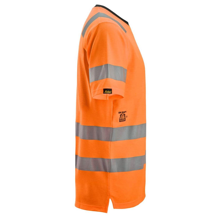 Snickers 2536 Hi Vis T Shirt Class 2 Hi Vis Orange right #colour_hi-vis-orange