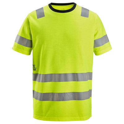 Snickers 2536 Hi Vis T Shirt Class 2 Hi Vis Yellow Main #colour_hi-vis-yellow