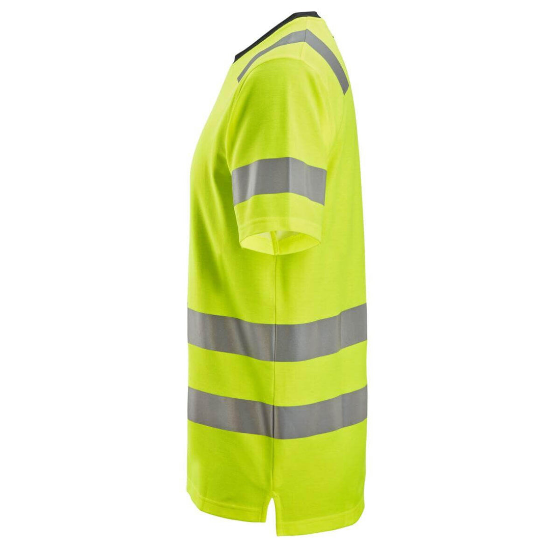 Snickers 2536 Hi Vis T Shirt Class 2 Hi Vis Yellow left #colour_hi-vis-yellow