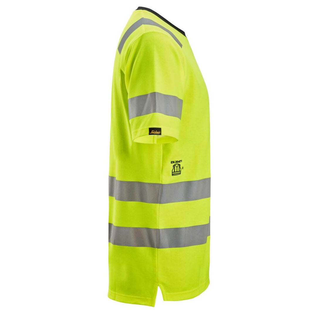 Snickers 2536 Hi Vis T Shirt Class 2 Hi Vis Yellow right #colour_hi-vis-yellow