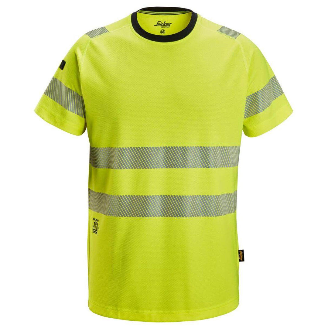 Snickers 2539 Hi Vis T Shirt Class 2 Hi Vis Yellow Main #colour_hi-vis-yellow