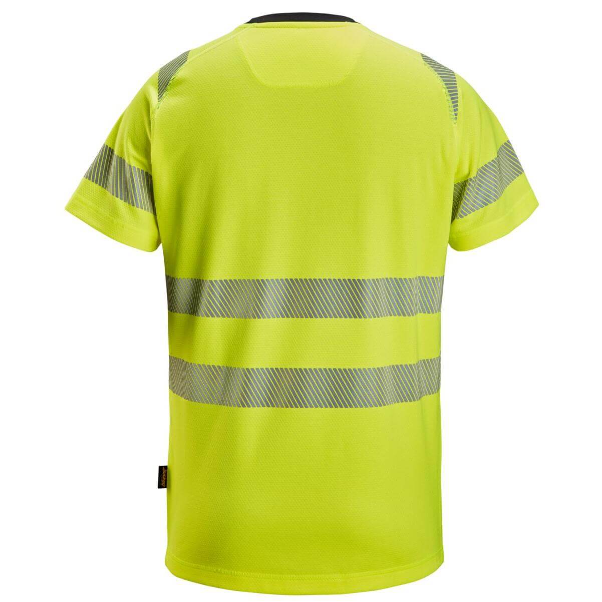 Snickers 2539 Hi Vis T Shirt Class 2 Hi Vis Yellow back #colour_hi-vis-yellow
